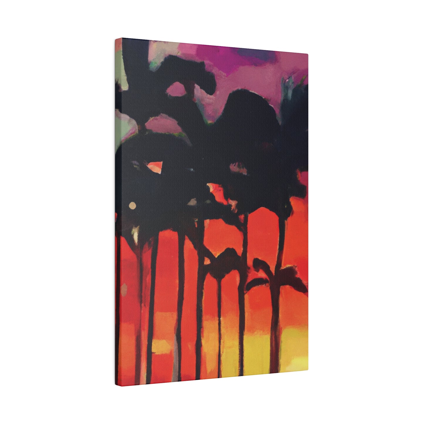 9653K - Miami Beach Sunset Painting Print | Miami | Beach | Sunset | Poster | Home Decor | Wall Art | Canvas