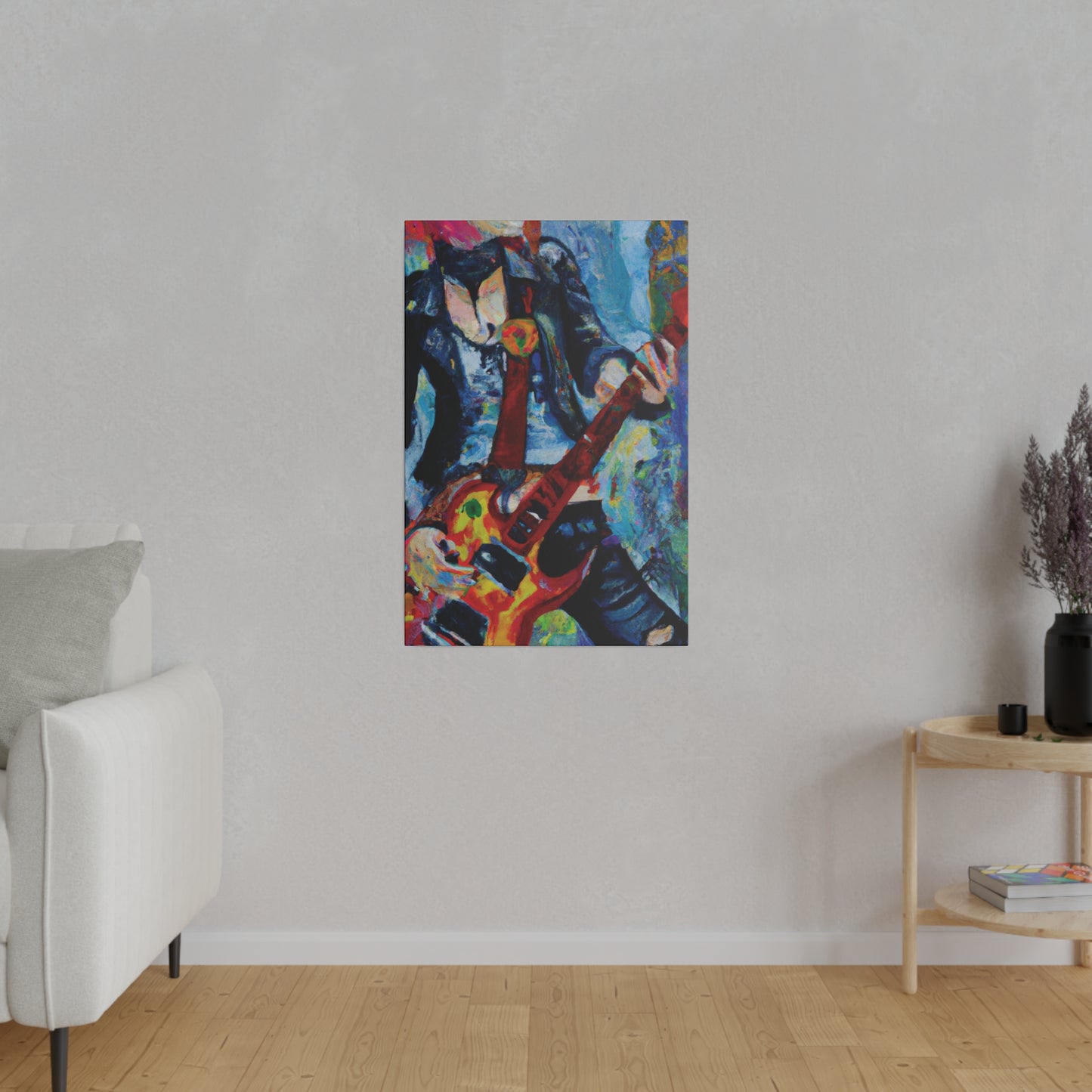 7105A - Rockstar Oil Painting Style Print | Poster | Home Decor | Wall Art | Music Art | Canvas