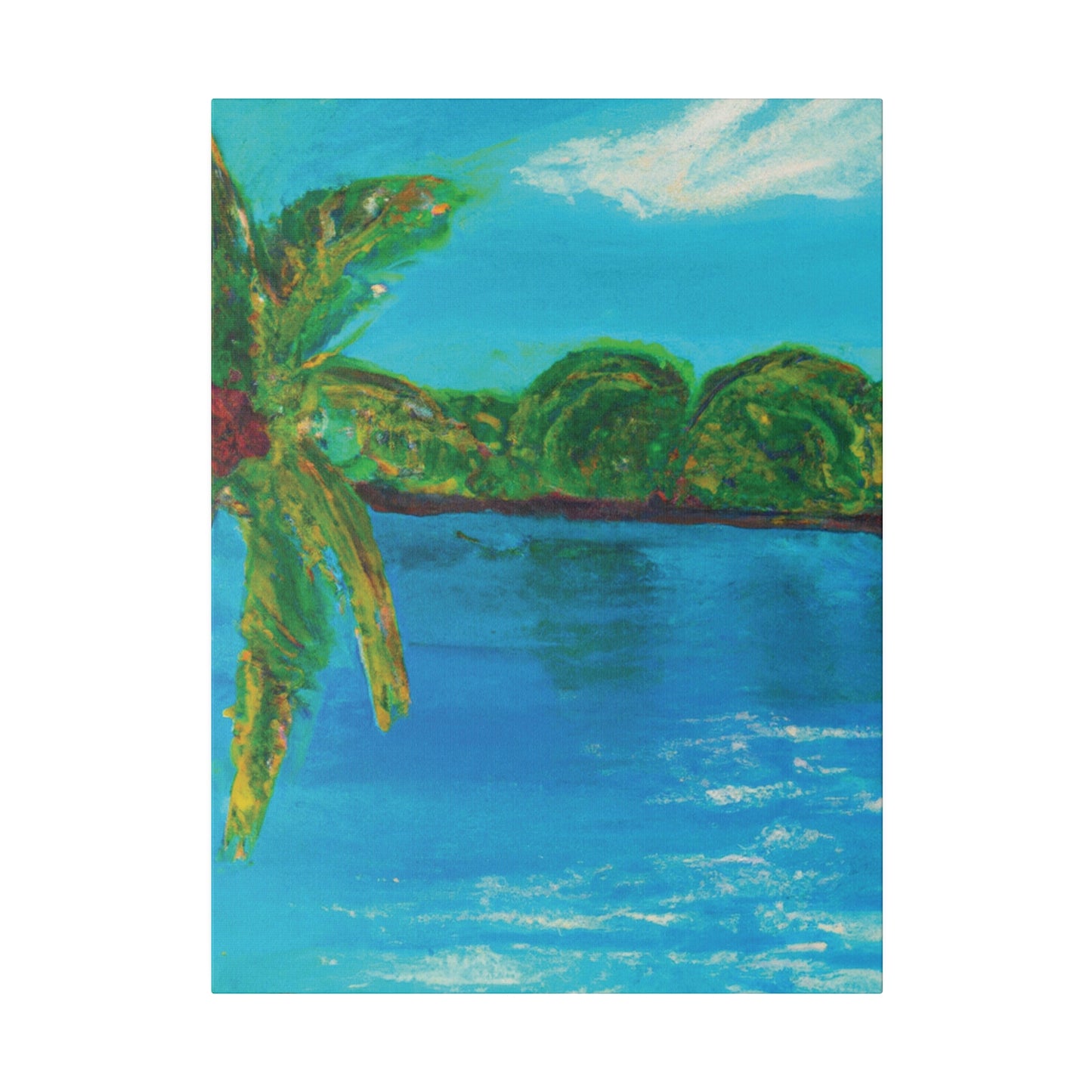 4245A - Bahamas Ocean Painting Print | Bahamas | Ocean | Beach | Poster | Home Decor | Wall Art | Canvas