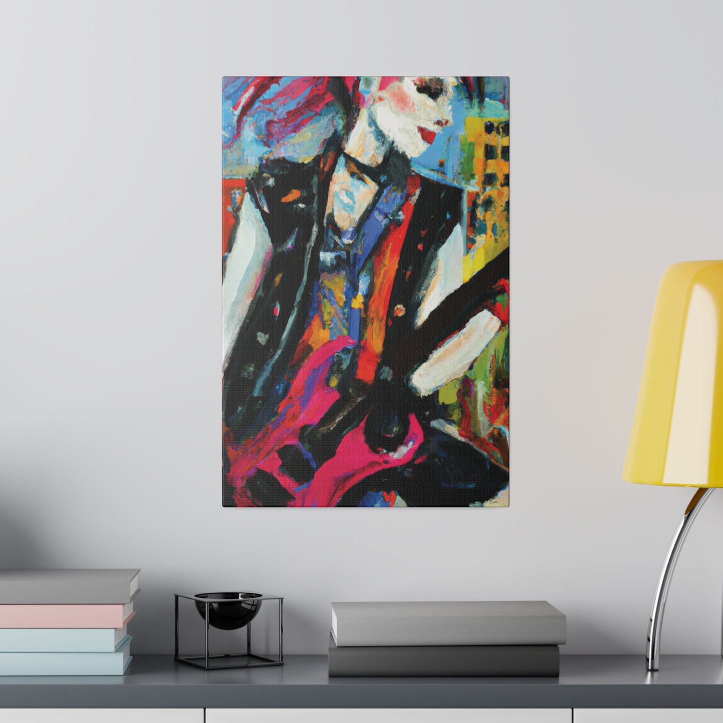 6735O - Rockstar Oil Painting Style Print | Poster | Home Decor | Wall Art | Music Art | Canvas