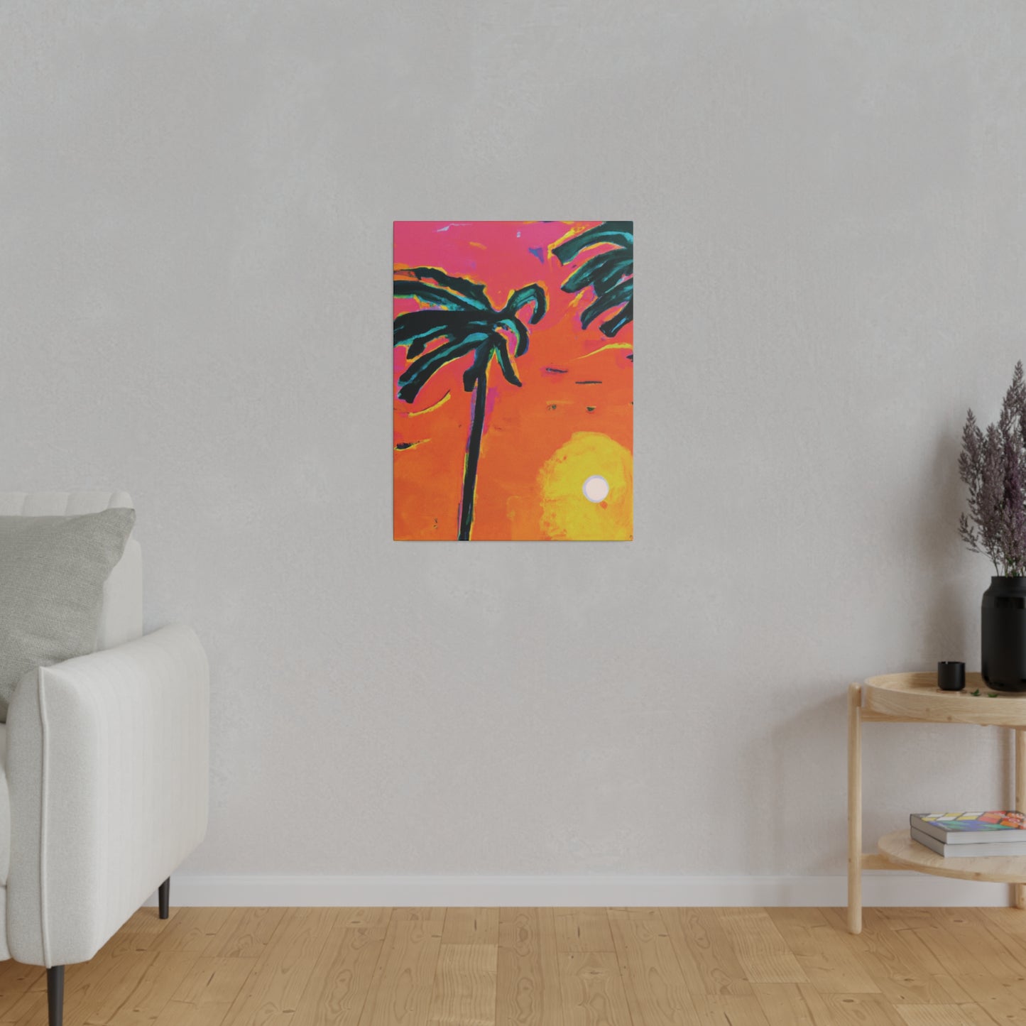 7273U - Miami Beach Sunset Painting Print | Miami | Beach | Sunset | Poster | Home Decor | Wall Art | Canvas