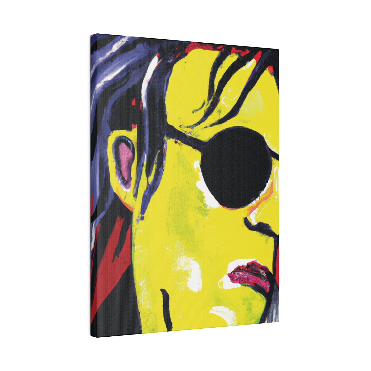 6607V - Rockstar Painting Print | Face | Abstract | Poster | Home Decor | Wall Art | Music Art | Canvas