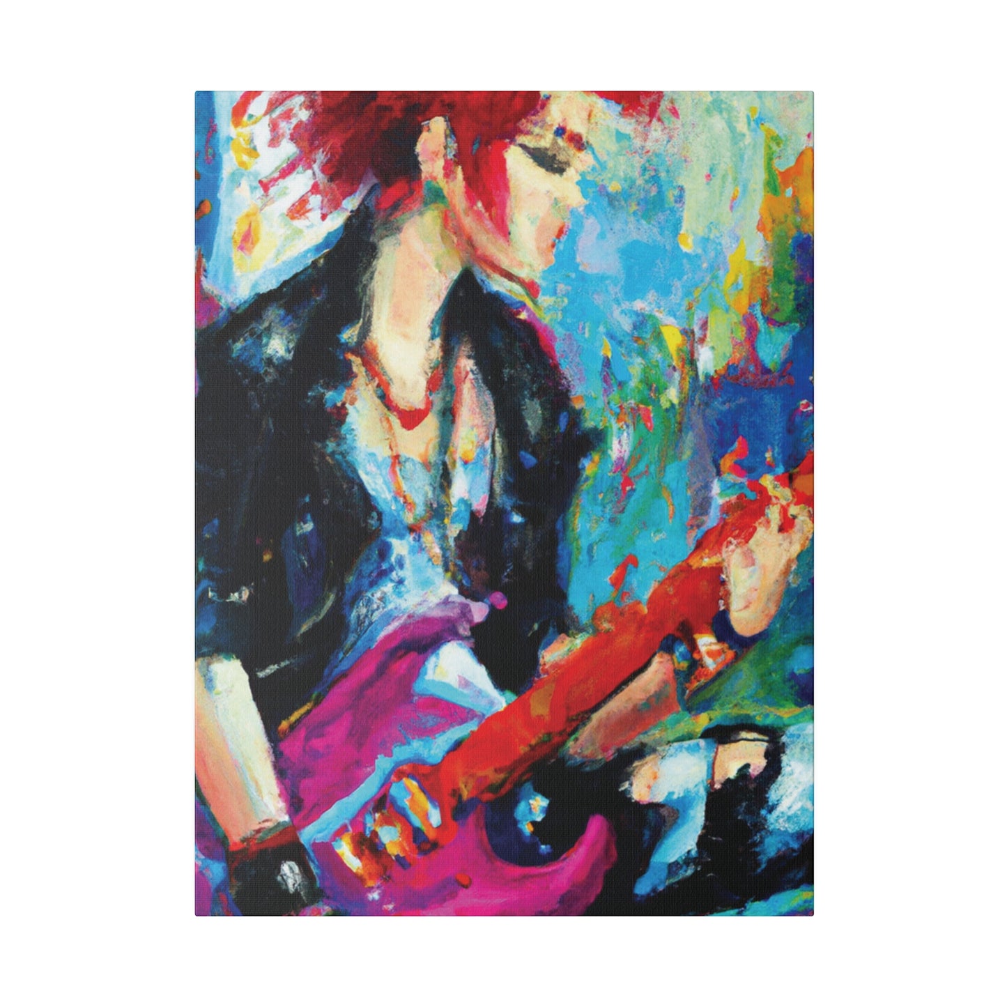 6476F - Rockstar Oil Painting Style Print | Poster | Home Decor | Wall Art | Music Art | Canvas