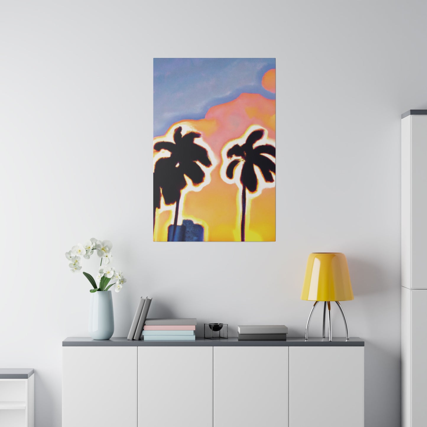 2766U - Miami Beach Sunset Painting Print | Miami | Beach | Sunset | Poster | Home Decor | Wall Art | Canvas