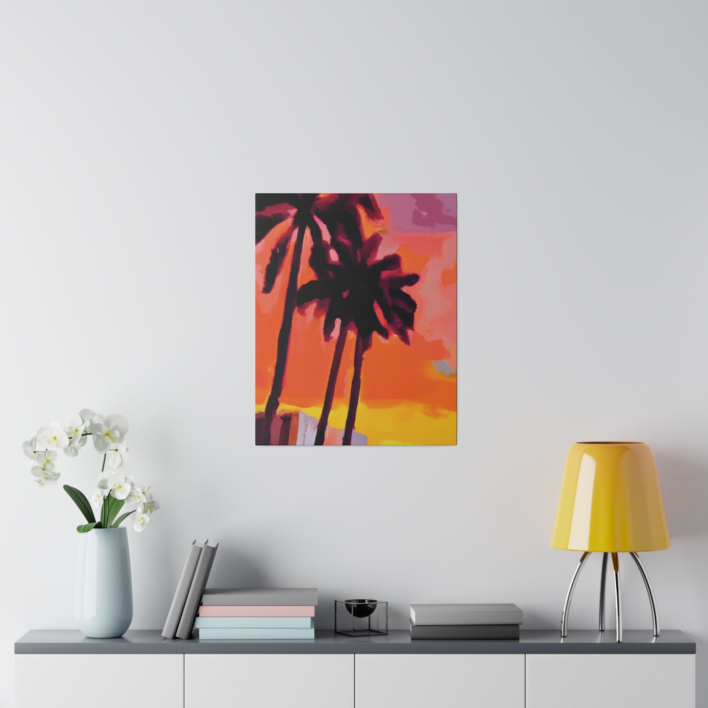 8398N - Miami Beach Sunset Painting Print | Miami | Beach | Sunset | Poster | Home Decor | Wall Art | Canvas