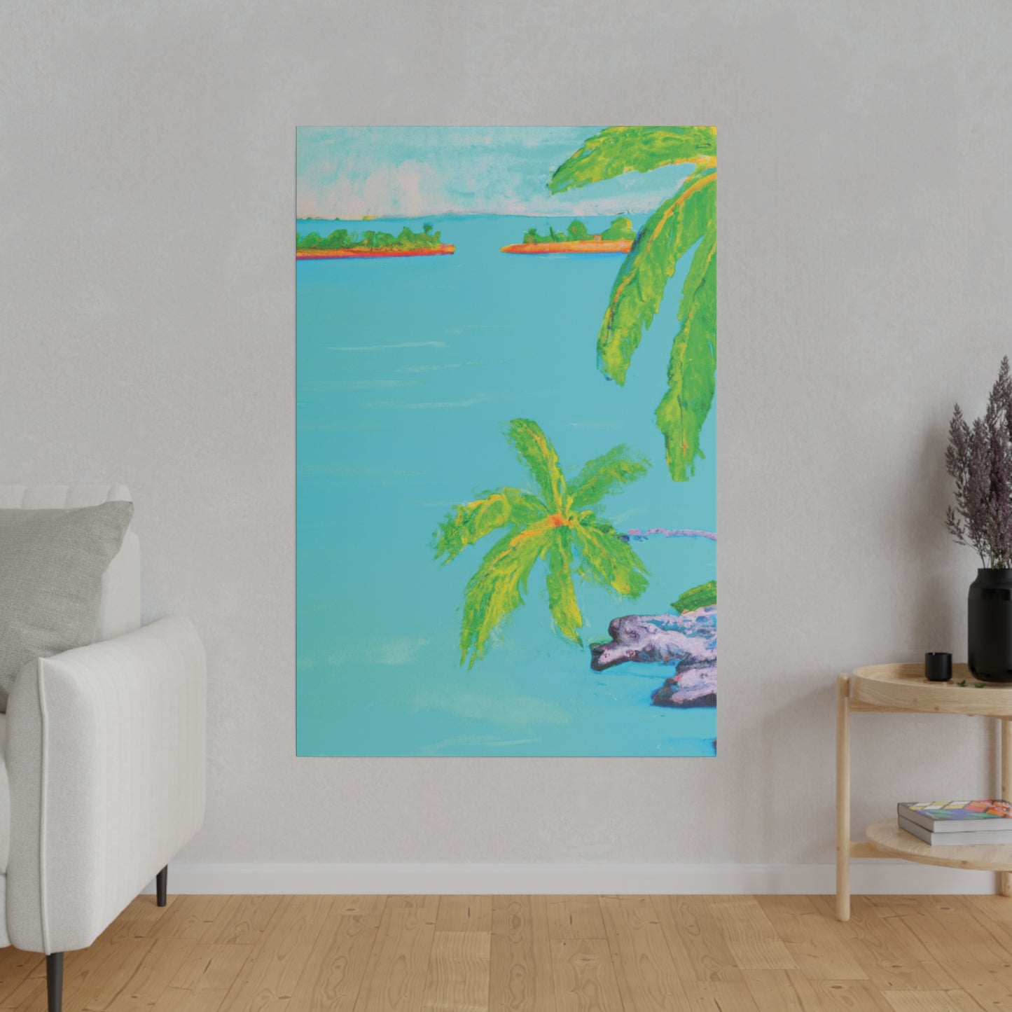 8932V - Bahamas Ocean Painting Print | Bahamas | Ocean | Beach | Poster | Home Decor | Wall Art | Canvas