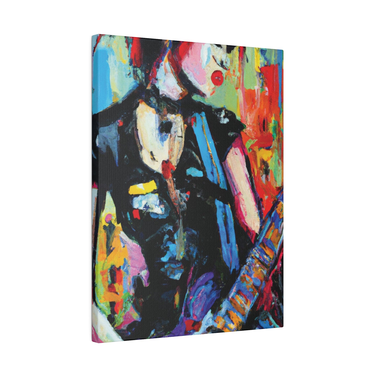 703H - Rockstar Oil Painting Style Print | Poster | Home Decor | Wall Art | Music Art | Canvas