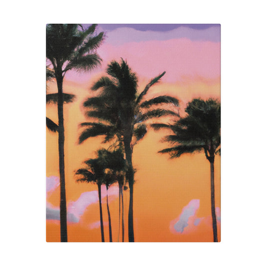 4126T - Miami Beach Sunset Painting Print | Miami | Beach | Sunset | Poster | Home Decor | Wall Art | Canvas