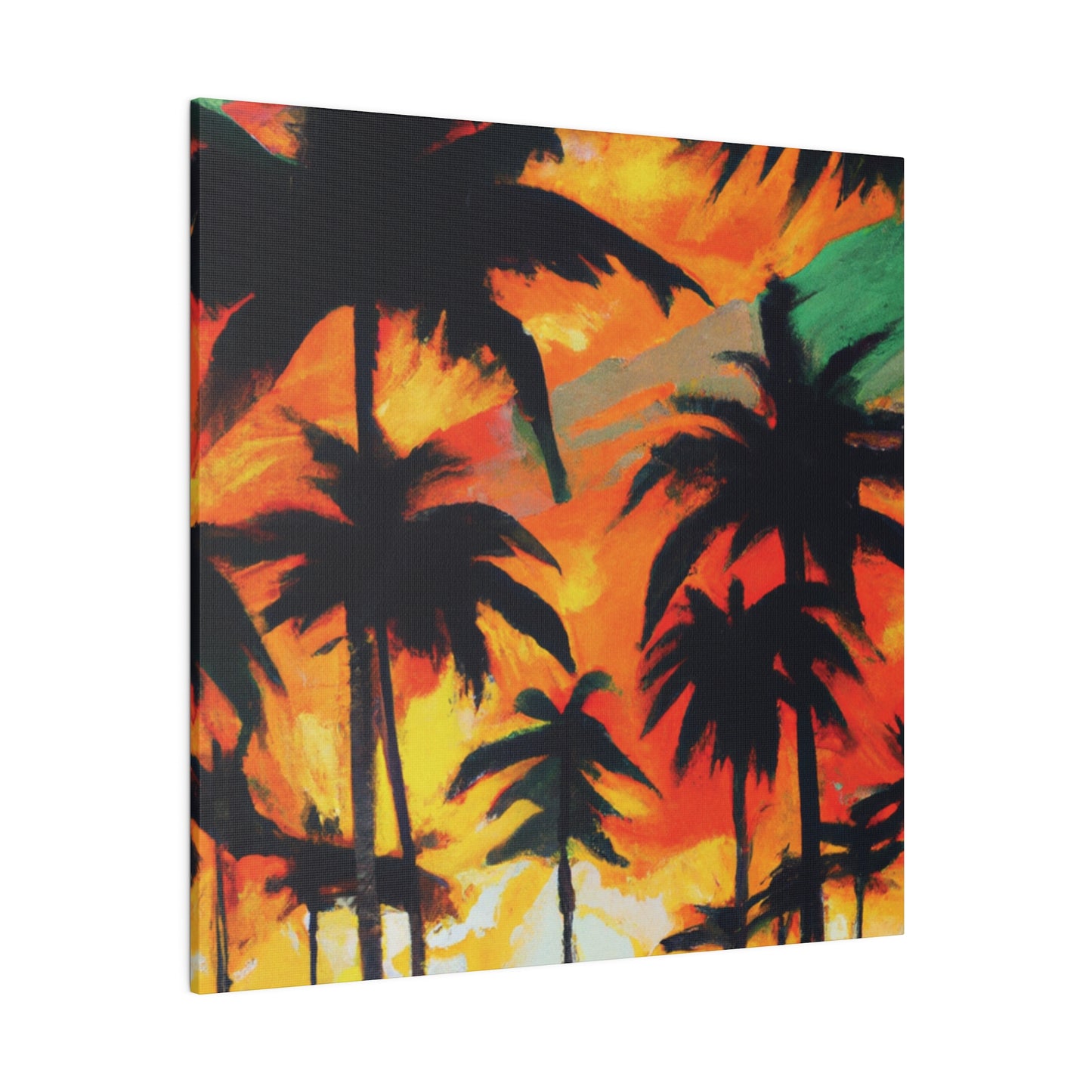 4567E - Miami Beach Sunset Painting Print | Miami | Beach | Sunset | Poster | Home Decor | Wall Art | Canvas