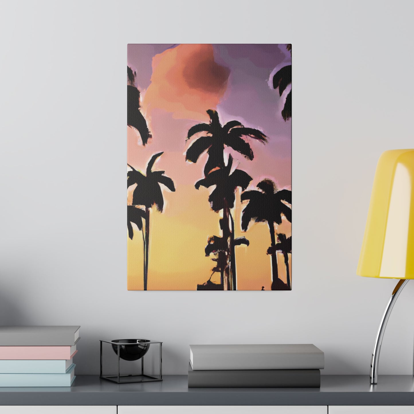 7792Z - Miami Beach Sunset Painting Print | Miami | Beach | Sunset | Poster | Home Decor | Wall Art | Canvas