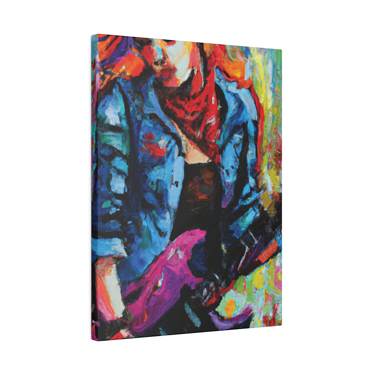 9531Q - Rockstar Oil Painting Style Print | Poster | Home Decor | Wall Art | Music Art | Canvas