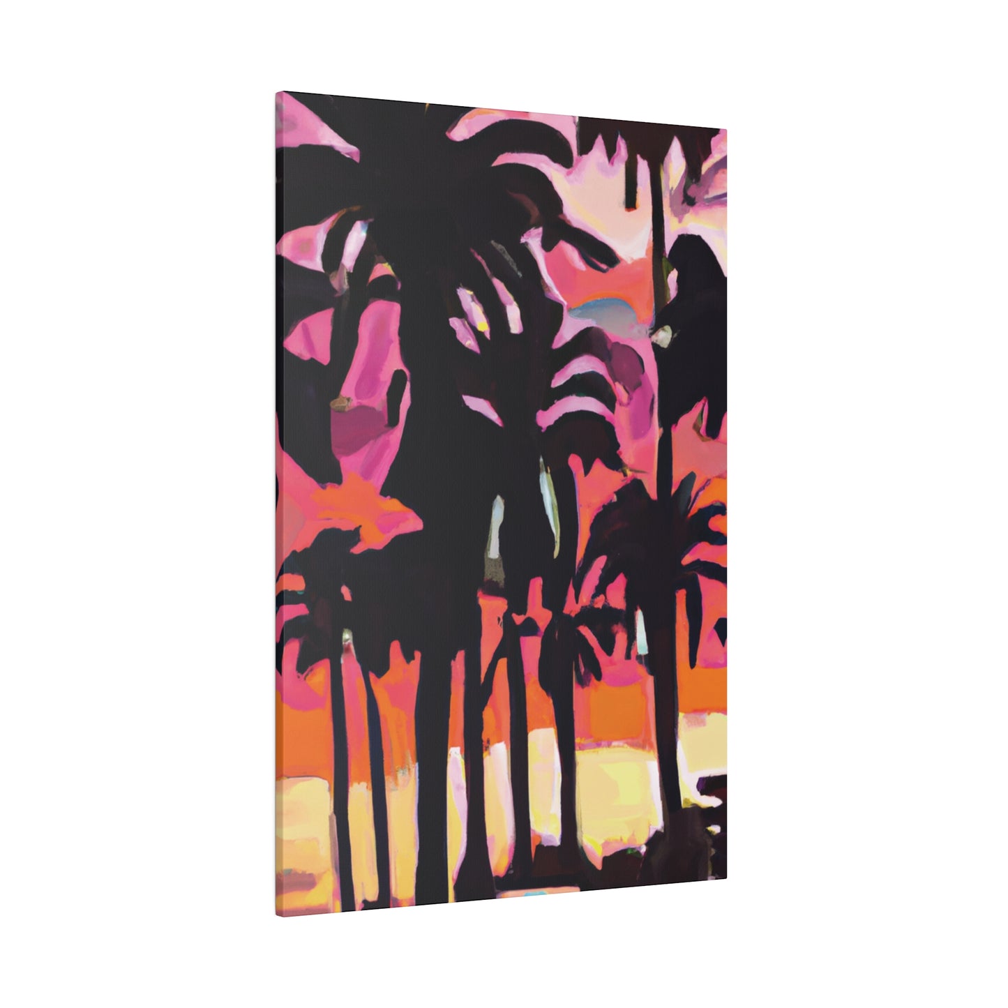 8741N - Miami Beach Sunset Painting Print | Miami | Beach | Sunset | Poster | Home Decor | Wall Art | Canvas