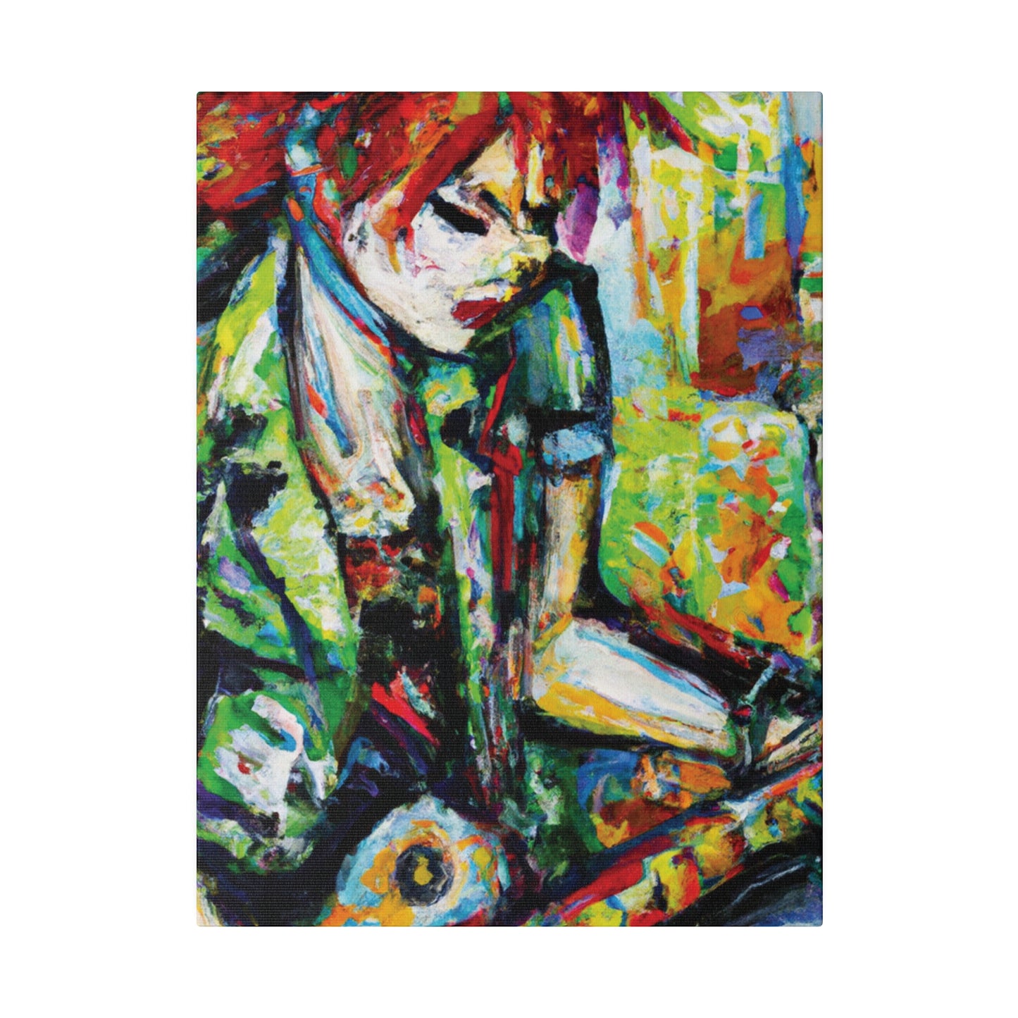 2204G - Rockstar Oil Painting Style Print | Poster | Home Decor | Wall Art | Music Art | Canvas