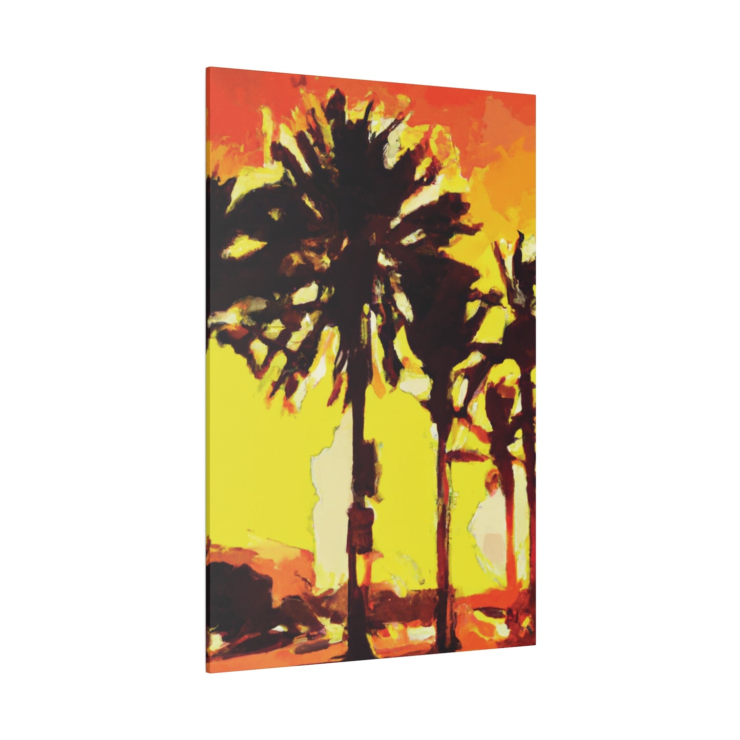 8336Q - Miami Beach Sunset Painting Print | Miami | Beach | Sunset | Poster | Home Decor | Wall Art | Canvas