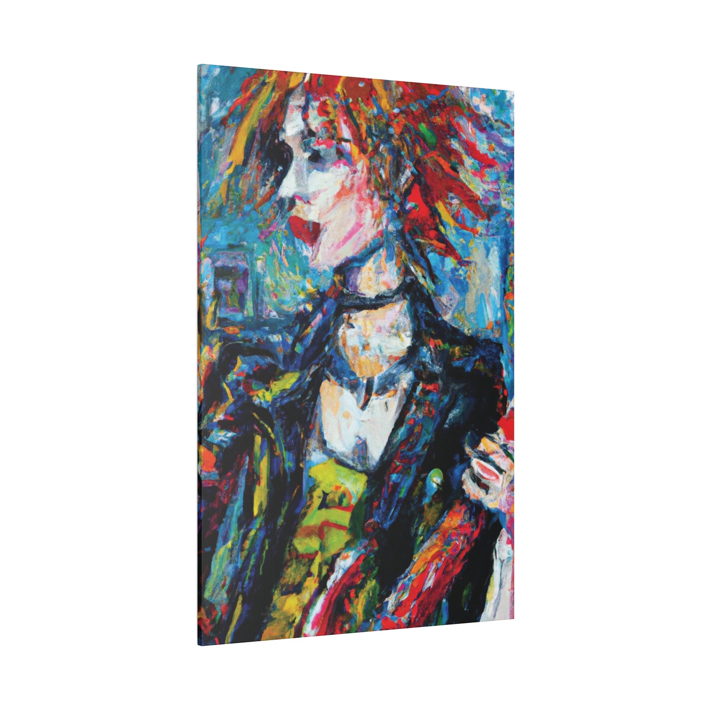 5997K - Rockstar Oil Painting Style Print | Poster | Home Decor | Wall Art | Music Art | Canvas