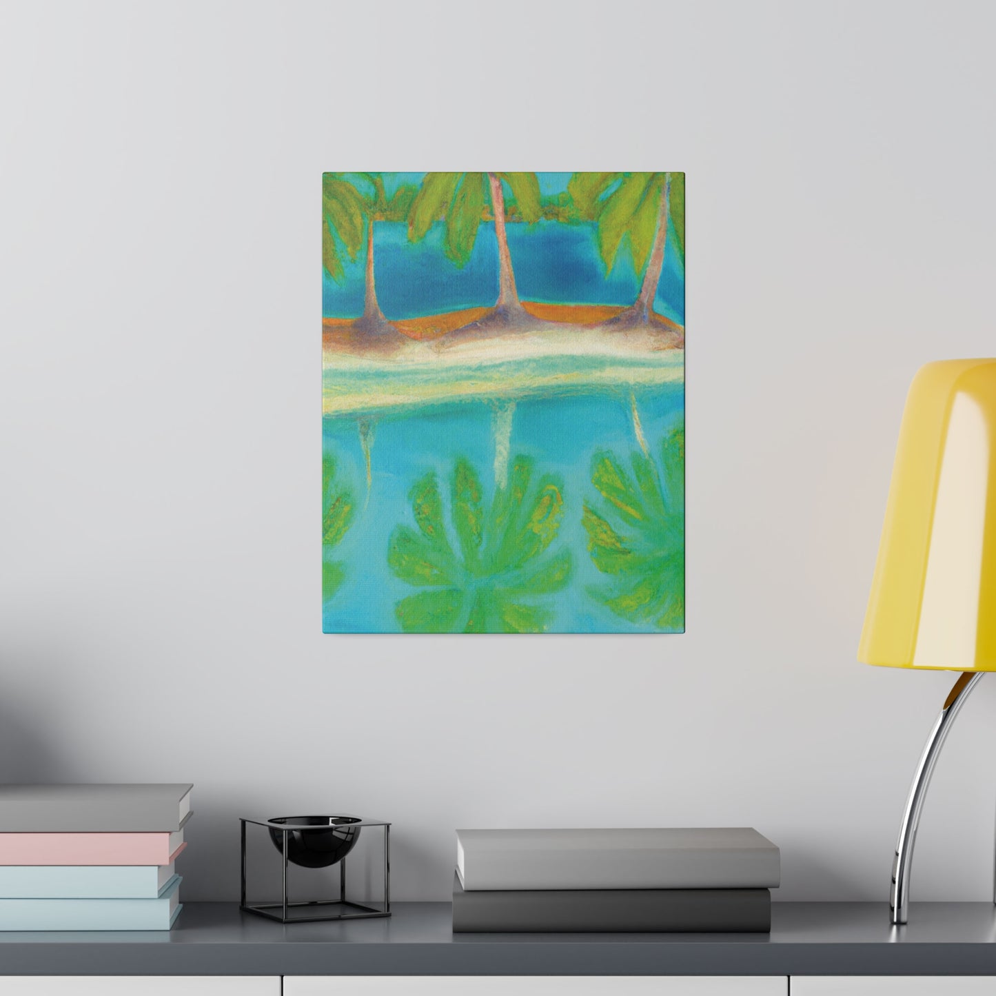3294K - Bahamas Ocean Painting Print | Bahamas | Ocean | Beach | Poster | Home Decor | Wall Art | Canvas