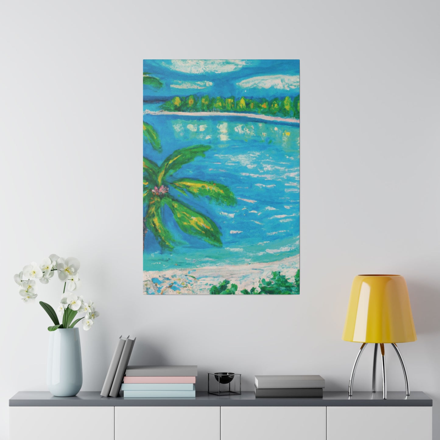 8776T - Bahamas Ocean Painting Print | Bahamas | Ocean | Beach | Poster | Home Decor | Wall Art | Canvas