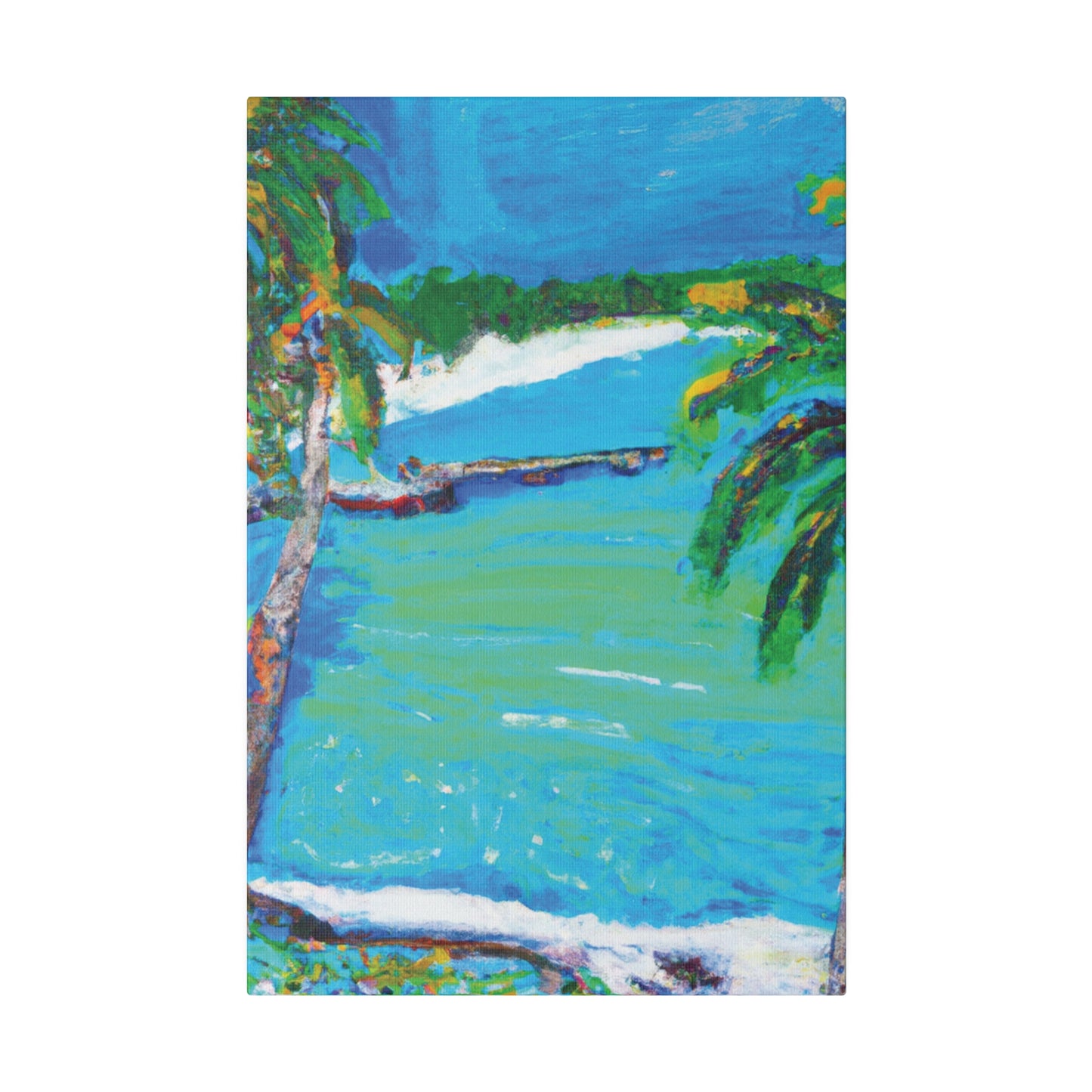 2499M - Bahamas Ocean Painting Print | Bahamas | Ocean | Beach | Poster | Home Decor | Wall Art | Canvas