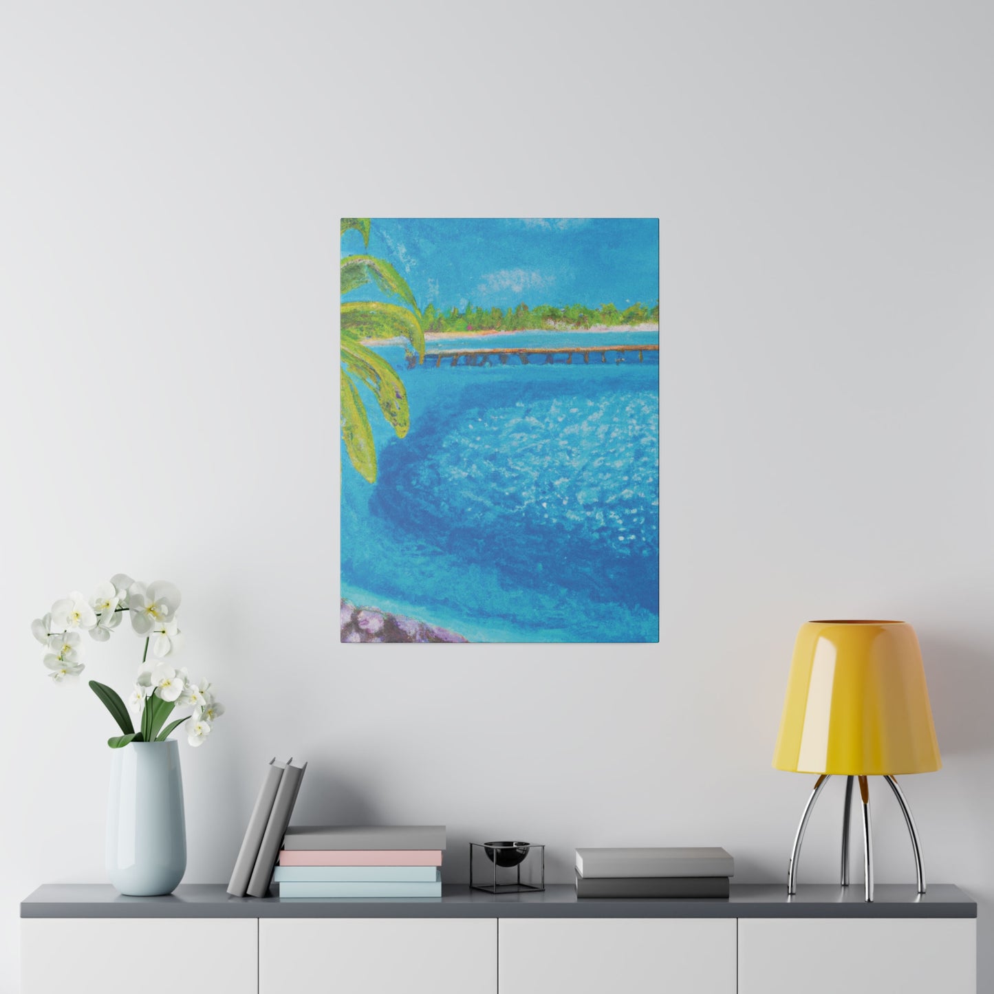 9462U - Bahamas Ocean Painting Print | Bahamas | Ocean | Beach | Poster | Home Decor | Wall Art | Canvas