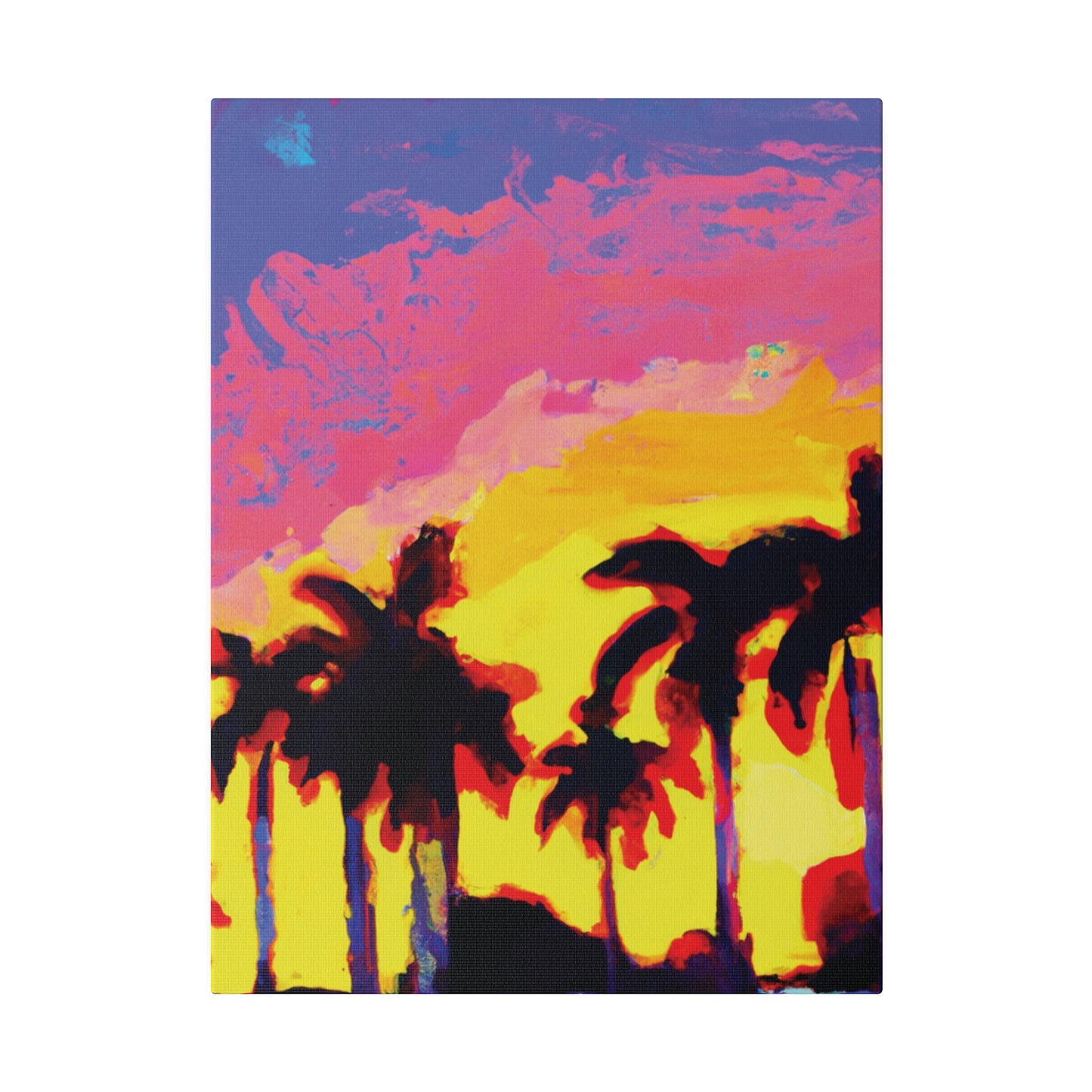 9284G - Miami Beach Sunset Painting Print | Miami | Beach | Sunset | Poster | Home Decor | Wall Art | Canvas