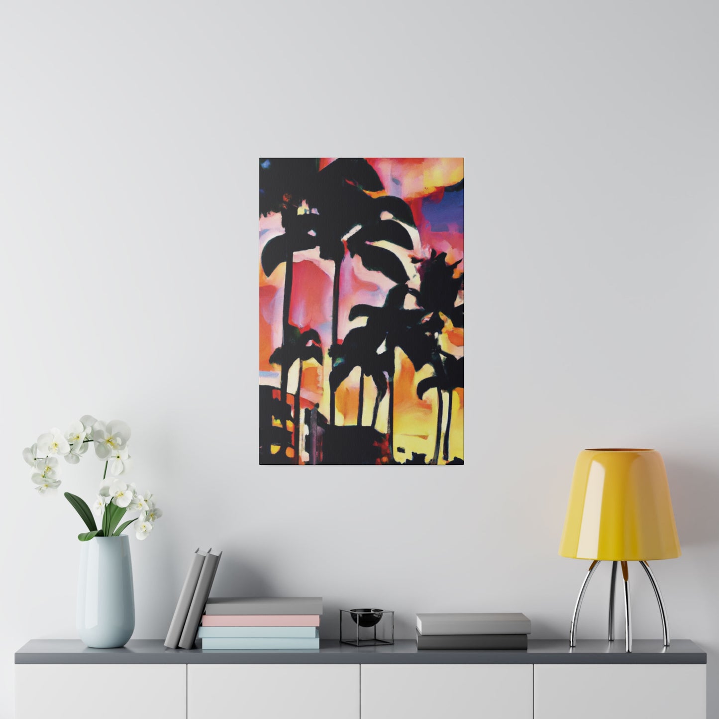 4986G - Miami Beach Sunset Painting Print | Miami | Beach | Sunset | Poster | Home Decor | Wall Art | Canvas