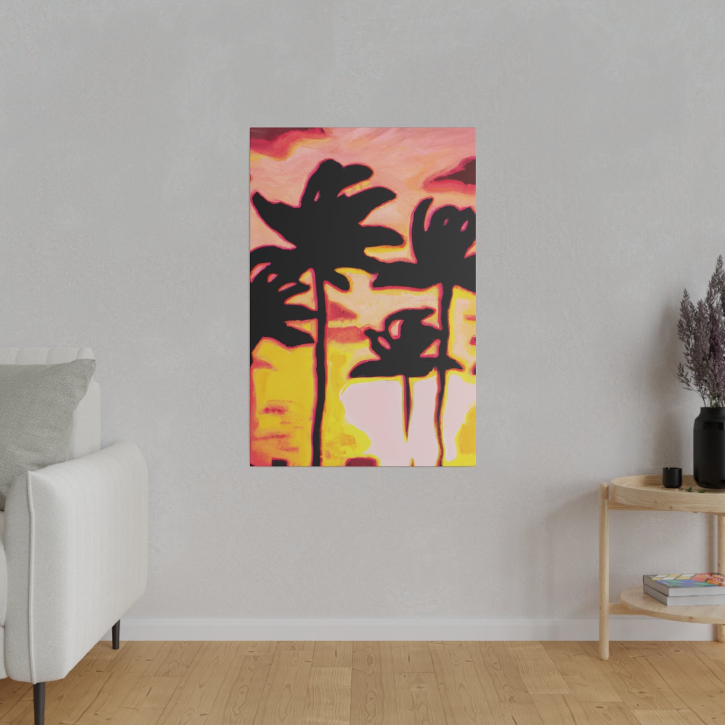9329P - Miami Beach Sunset Painting Print | Miami | Beach | Sunset | Poster | Home Decor | Wall Art | Canvas