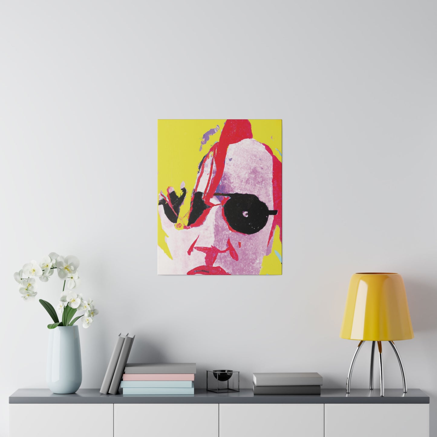 5921U - Rockstar Painting Print | Face | Abstract | Poster | Home Decor | Wall Art | Music Art | Canvas