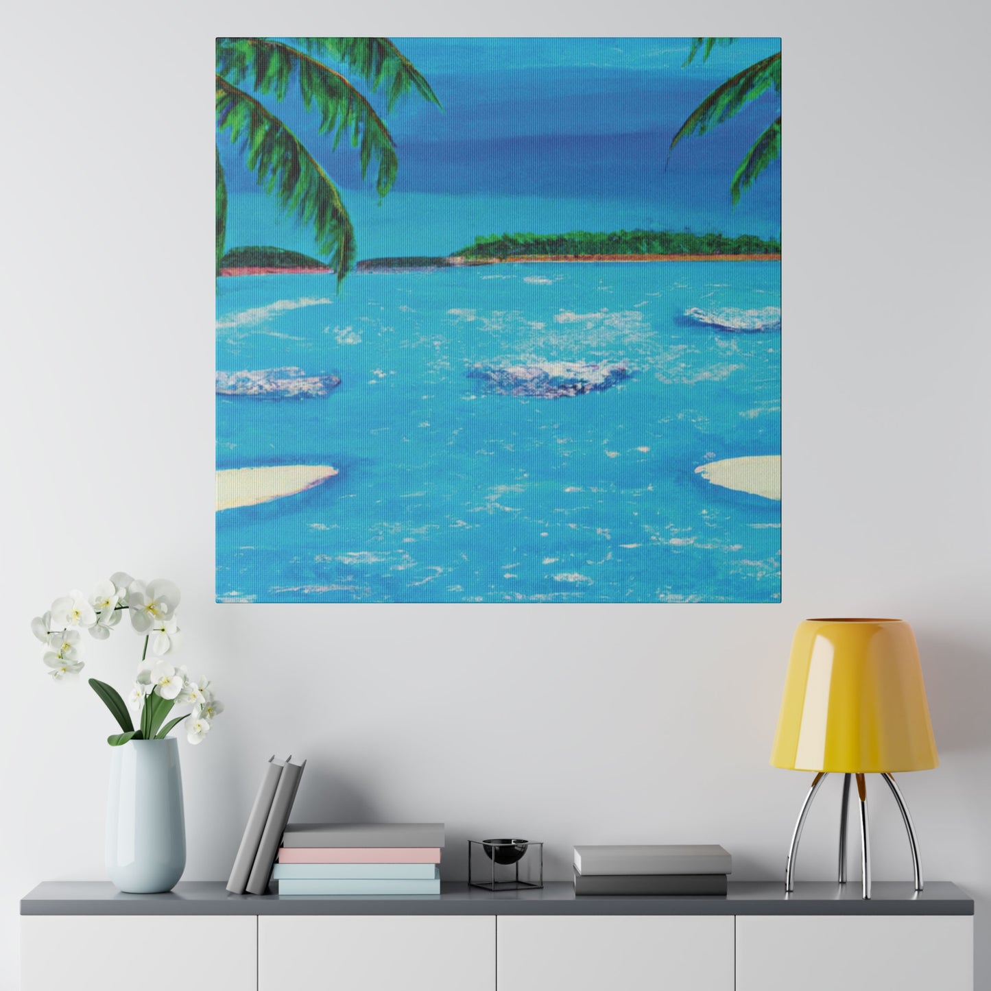 7239Z - Bahamas Ocean Painting Print | Bahamas | Ocean | Beach | Poster | Home Decor | Wall Art | Canvas