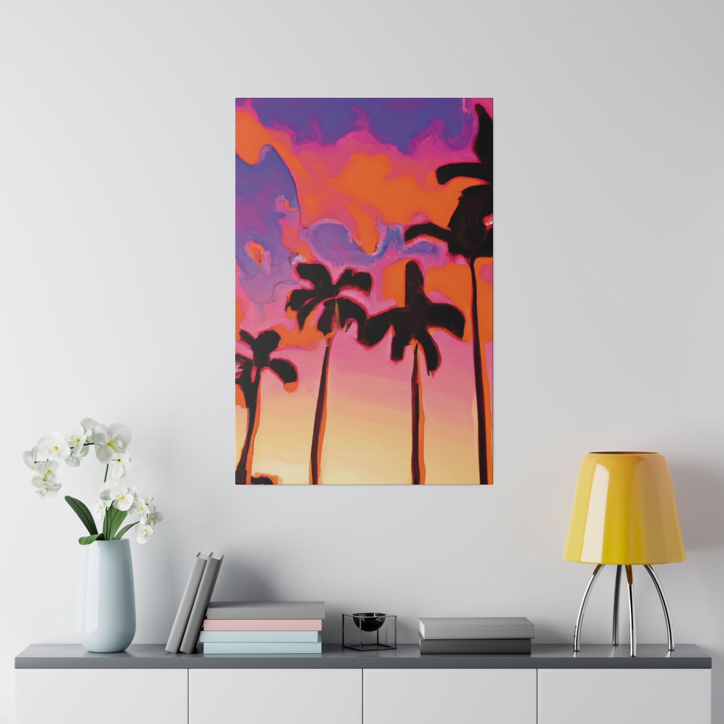 7182U - Miami Beach Sunset Painting Print | Miami | Beach | Sunset | Poster | Home Decor | Wall Art | Canvas