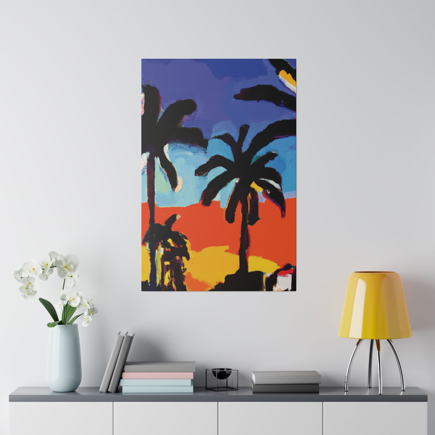 8634T - Miami Beach Sunset Painting Print | Miami | Beach | Sunset | Poster | Home Decor | Wall Art | Canvas