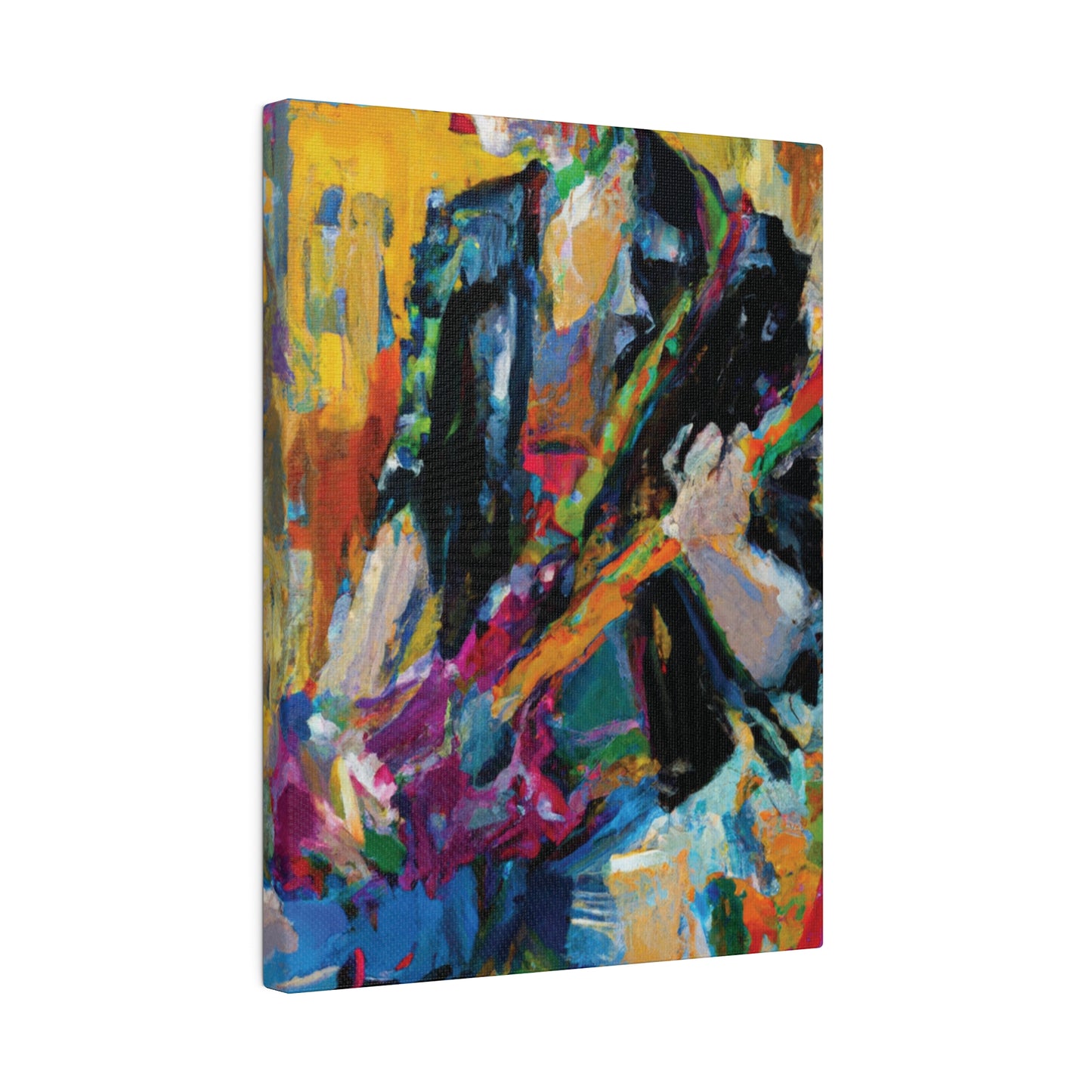 4813Q - Rockstar Oil Painting Style Print | Poster | Home Decor | Wall Art | Music Art | Canvas