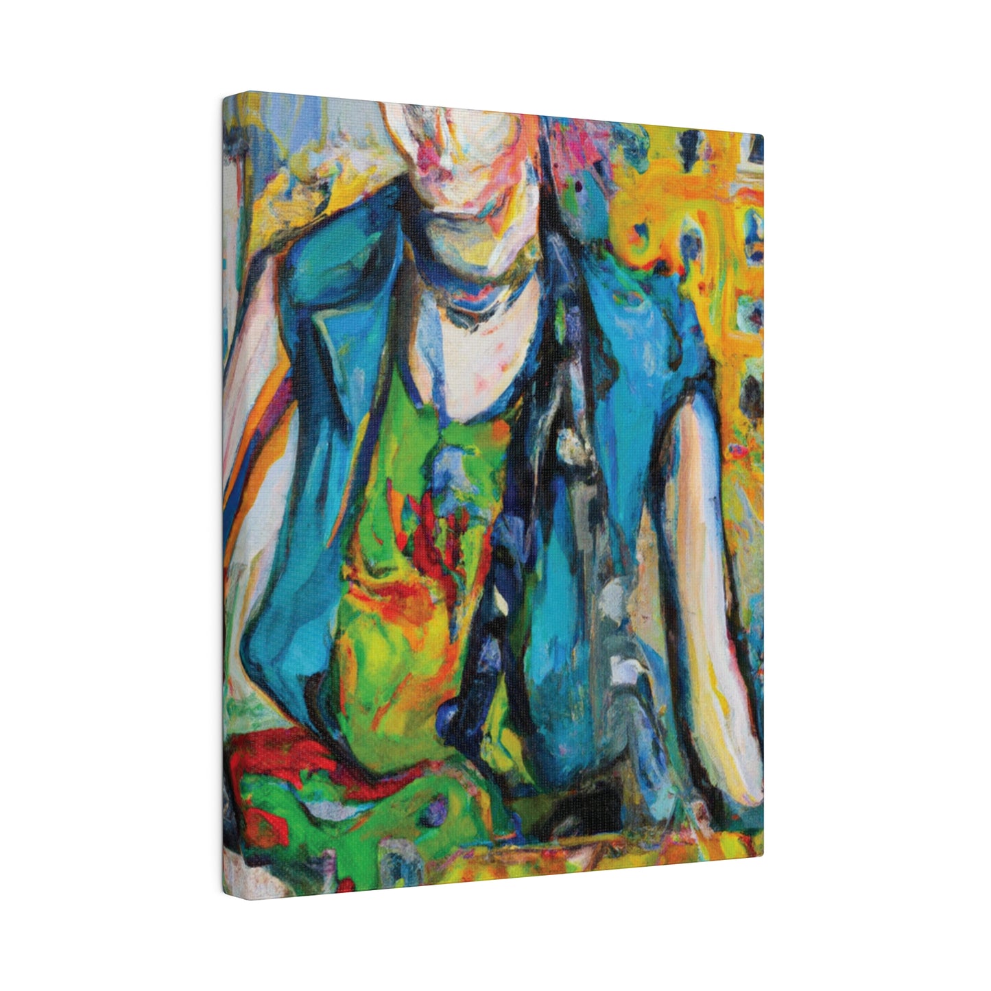 5368N - Rockstar Oil Painting Style Print | Poster | Home Decor | Wall Art | Music Art | Canvas