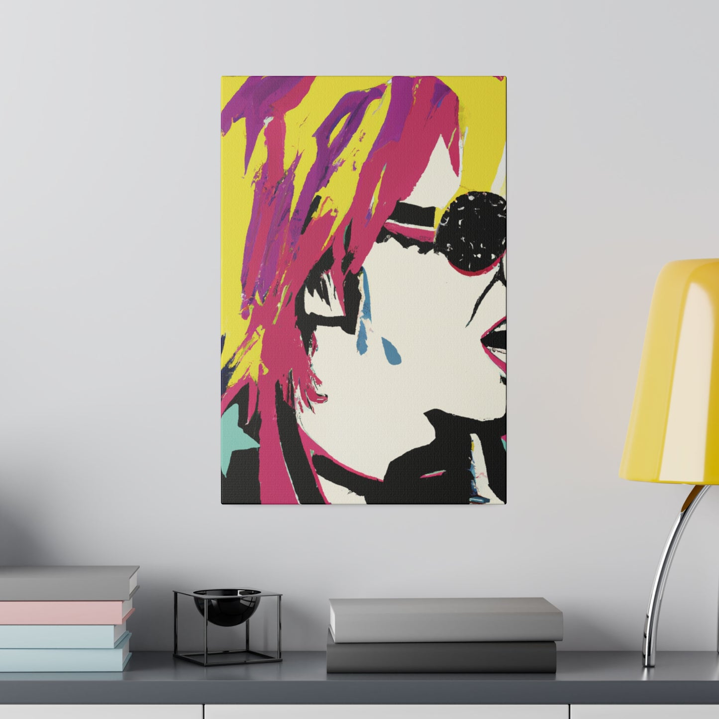 1794Z - Rockstar Painting Print | Face | Abstract | Poster | Home Decor | Wall Art | Music Art | Canvas