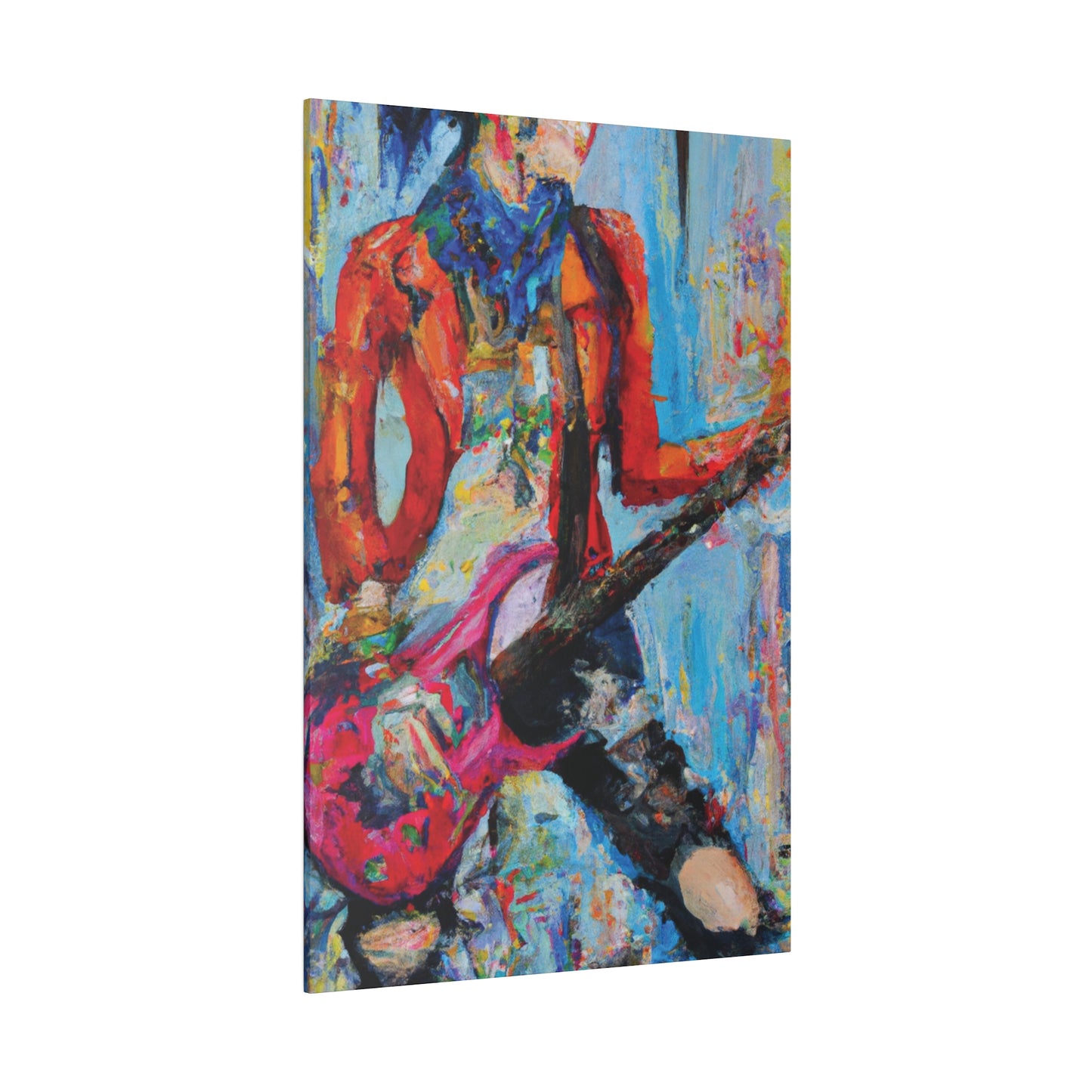 3189X - Rockstar Oil Painting Style Print | Poster | Home Decor | Wall Art | Music Art | Canvas