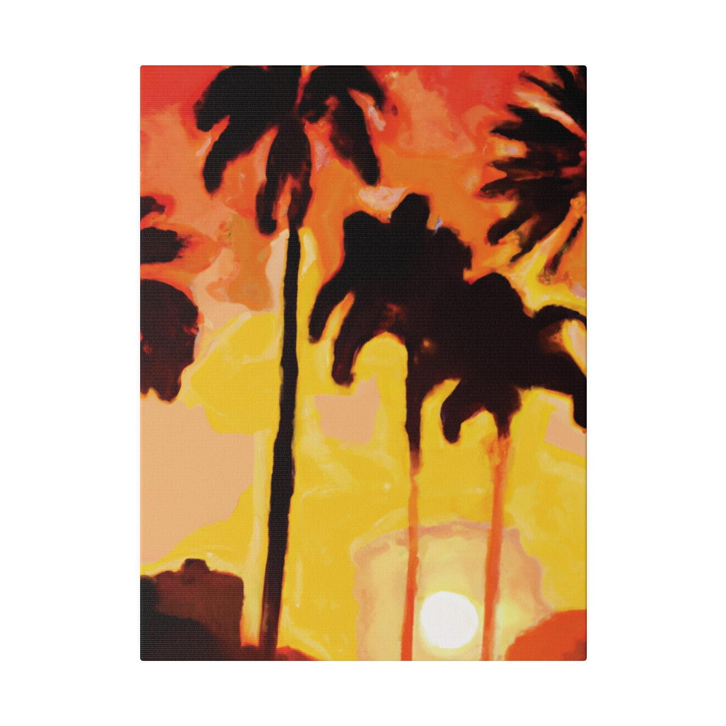 3259B - Miami Beach Sunset Painting Print | Miami | Beach | Sunset | Poster | Home Decor | Wall Art | Canvas