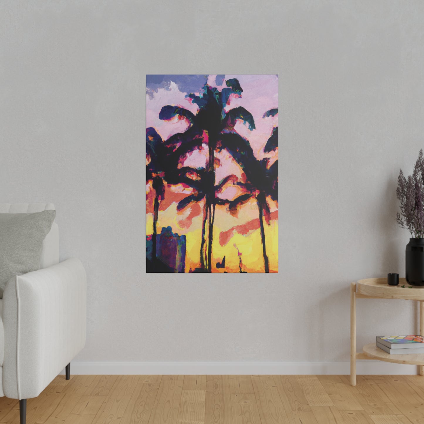 3398S - Miami Beach Sunset Painting Print | Miami | Beach | Sunset | Poster | Home Decor | Wall Art | Canvas