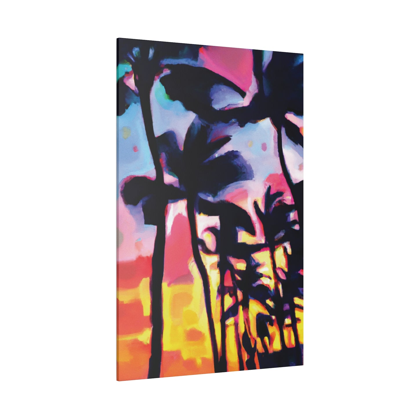 2637V - Miami Beach Sunset Painting Print | Miami | Beach | Sunset | Poster | Home Decor | Wall Art | Canvas