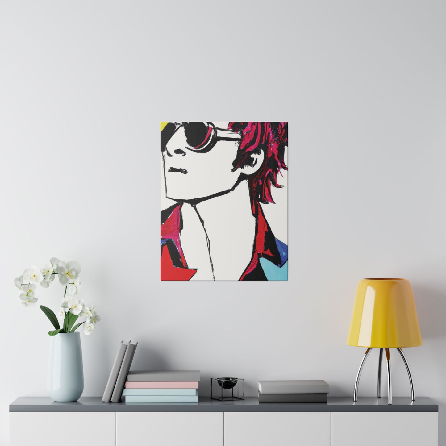 5319A - Rockstar Painting Print | Face | Abstract | Poster | Home Decor | Wall Art | Music Art | Canvas