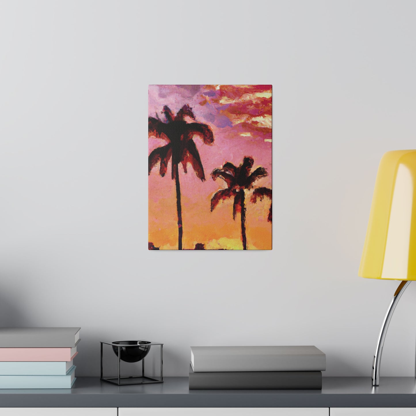 7485A - Miami Beach Sunset Painting Print | Miami | Beach | Sunset | Poster | Home Decor | Wall Art | Canvas