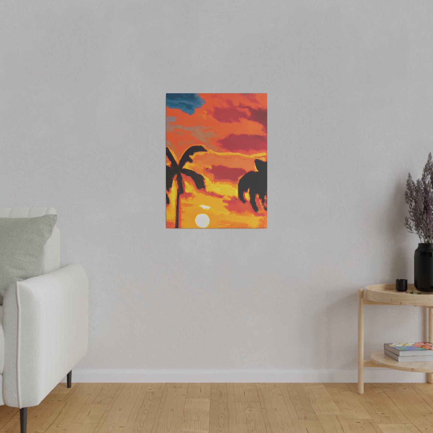 497L - Miami Beach Sunset Painting Print | Miami | Beach | Sunset | Poster | Home Decor | Wall Art | Canvas