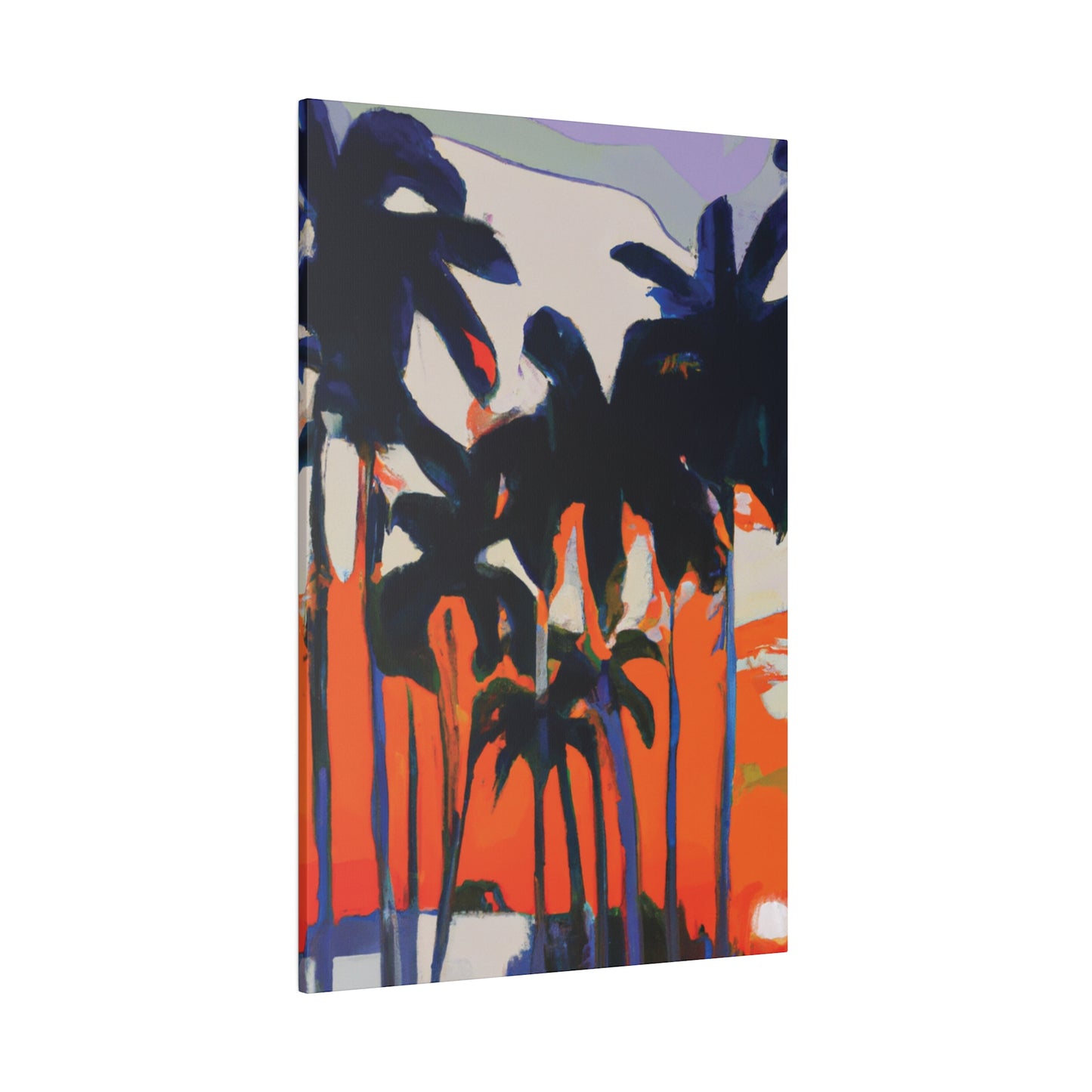 7345M - Miami Beach Sunset Painting Print | Miami | Beach | Sunset | Poster | Home Decor | Wall Art | Canvas