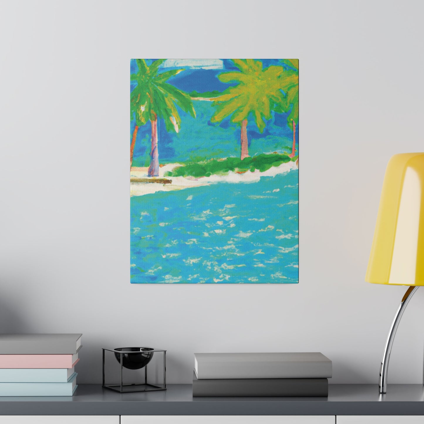 3271K - Bahamas Ocean Painting Print | Bahamas | Ocean | Beach | Poster | Home Decor | Wall Art | Canvas