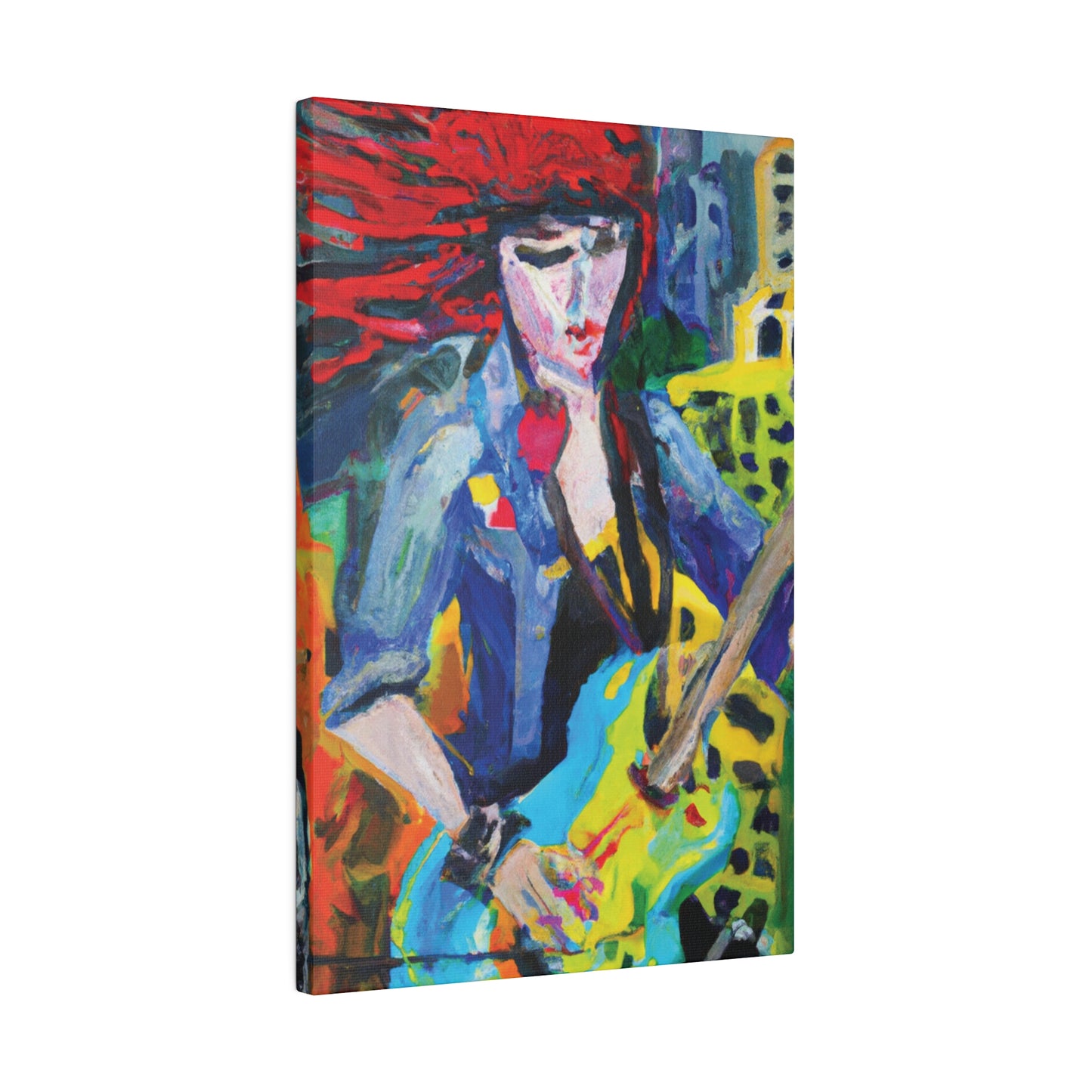 5084Q - Rockstar Oil Painting Style Print | Poster | Home Decor | Wall Art | Music Art | Canvas