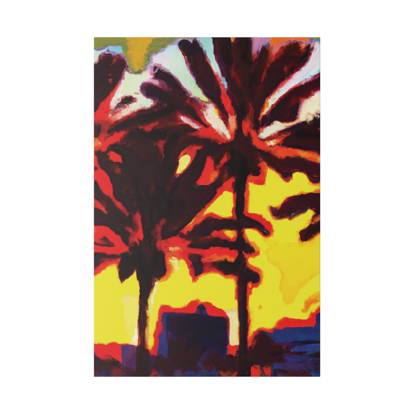 3133X - Miami Beach Sunset Painting Print | Miami | Beach | Sunset | Poster | Home Decor | Wall Art | Canvas