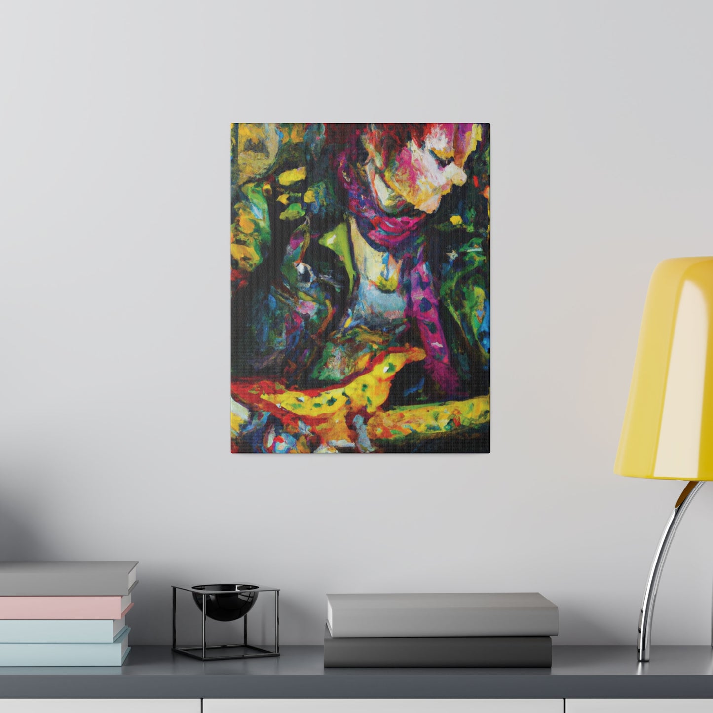3668A - Rockstar Oil Painting Style Print | Poster | Home Decor | Wall Art | Music Art | Canvas