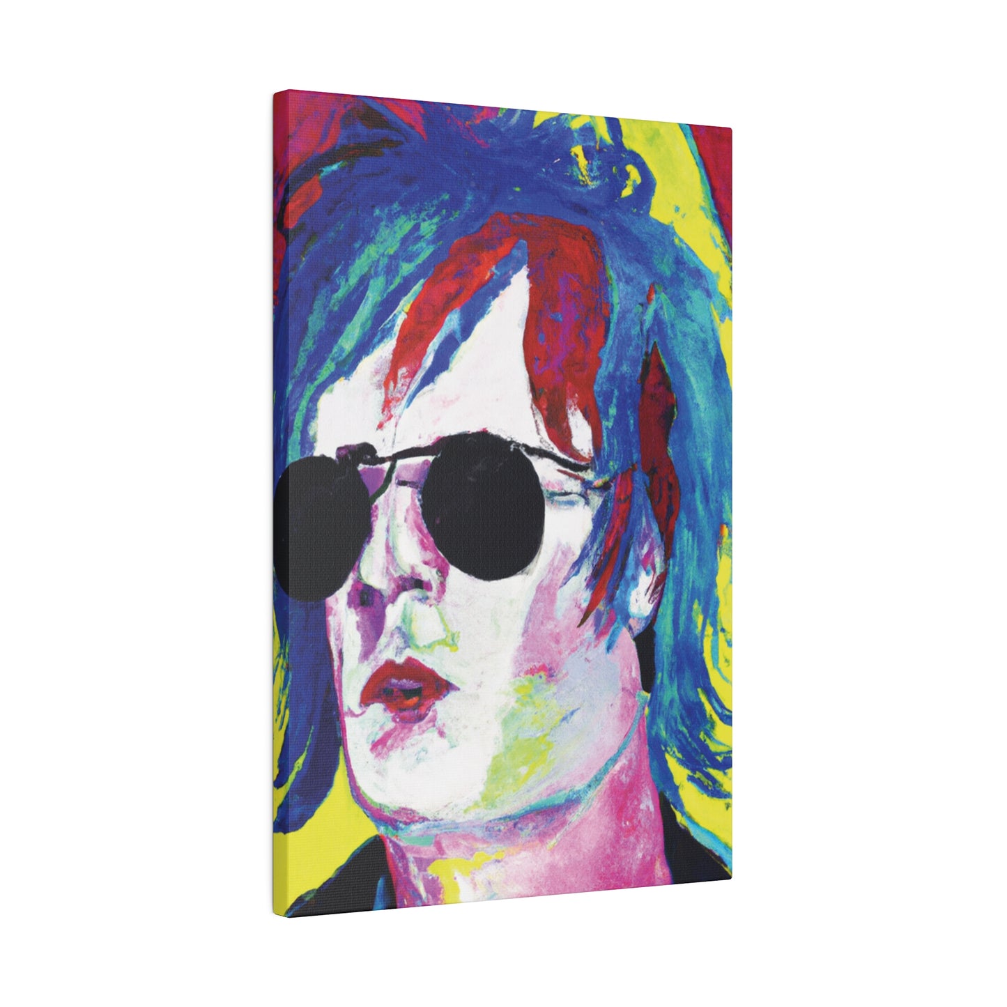 7634A - Rockstar Painting Print | Face | Abstract | Poster | Home Decor | Wall Art | Music Art | Canvas