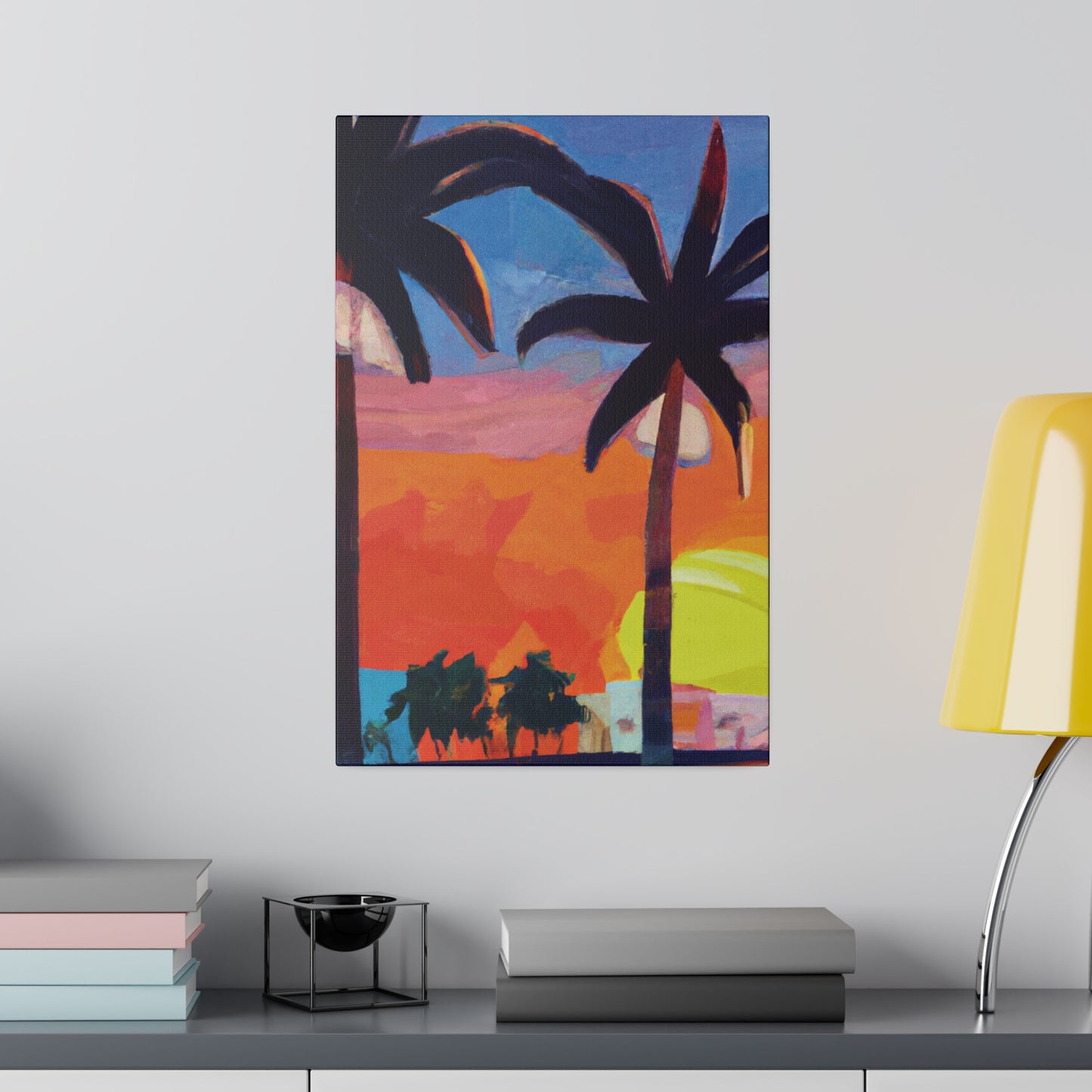 7368X - Miami Beach Sunset Painting Print | Miami | Beach | Sunset | Poster | Home Decor | Wall Art | Canvas