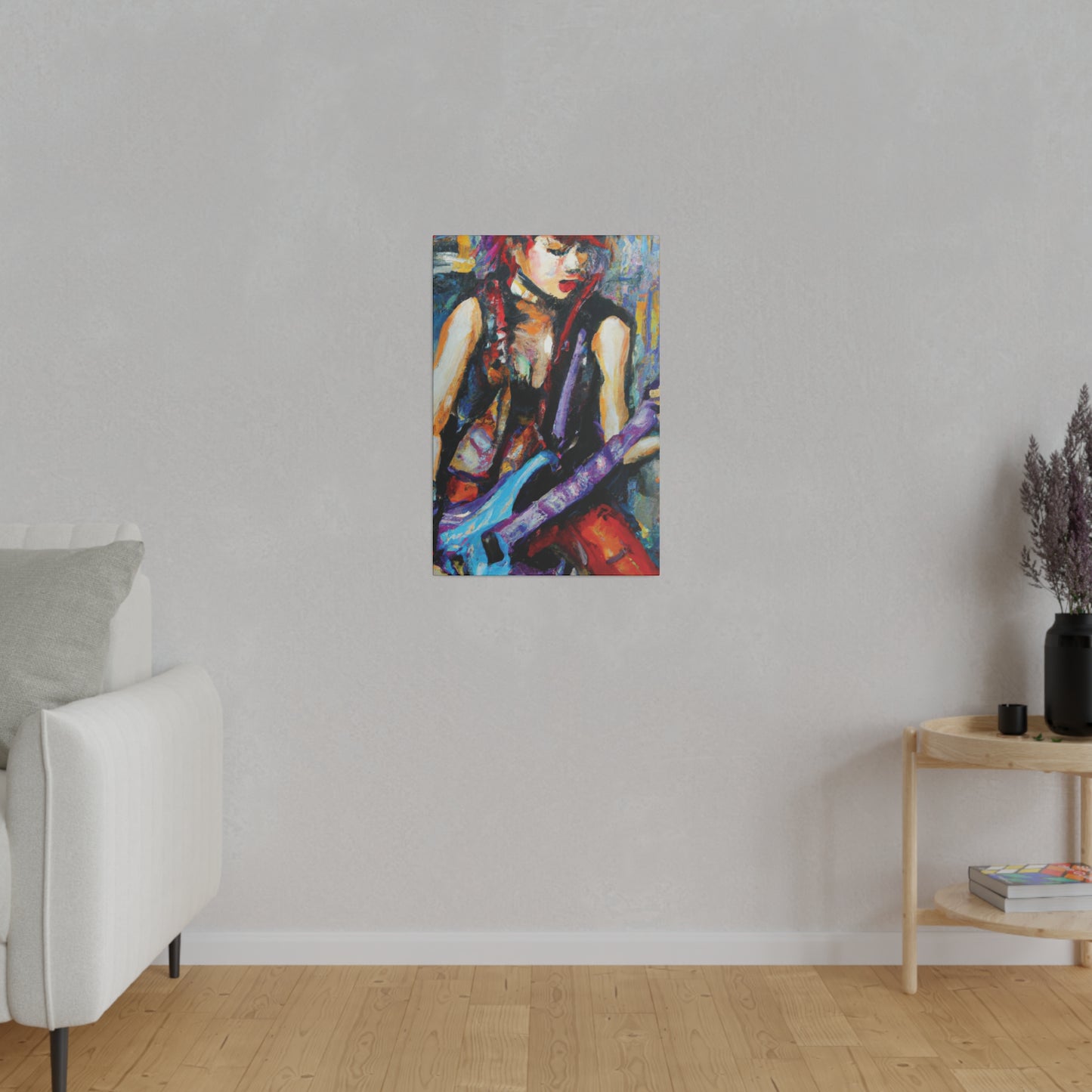 6251Z - Rockstar Oil Painting Style Print | Poster | Home Decor | Wall Art | Music Art | Canvas