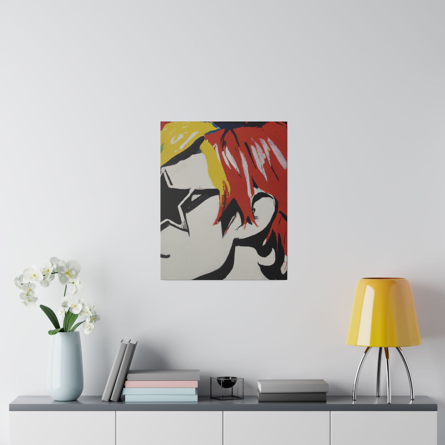 2697V - Rockstar Painting Print | Face | Abstract | Poster | Home Decor | Wall Art | Music Art | Canvas