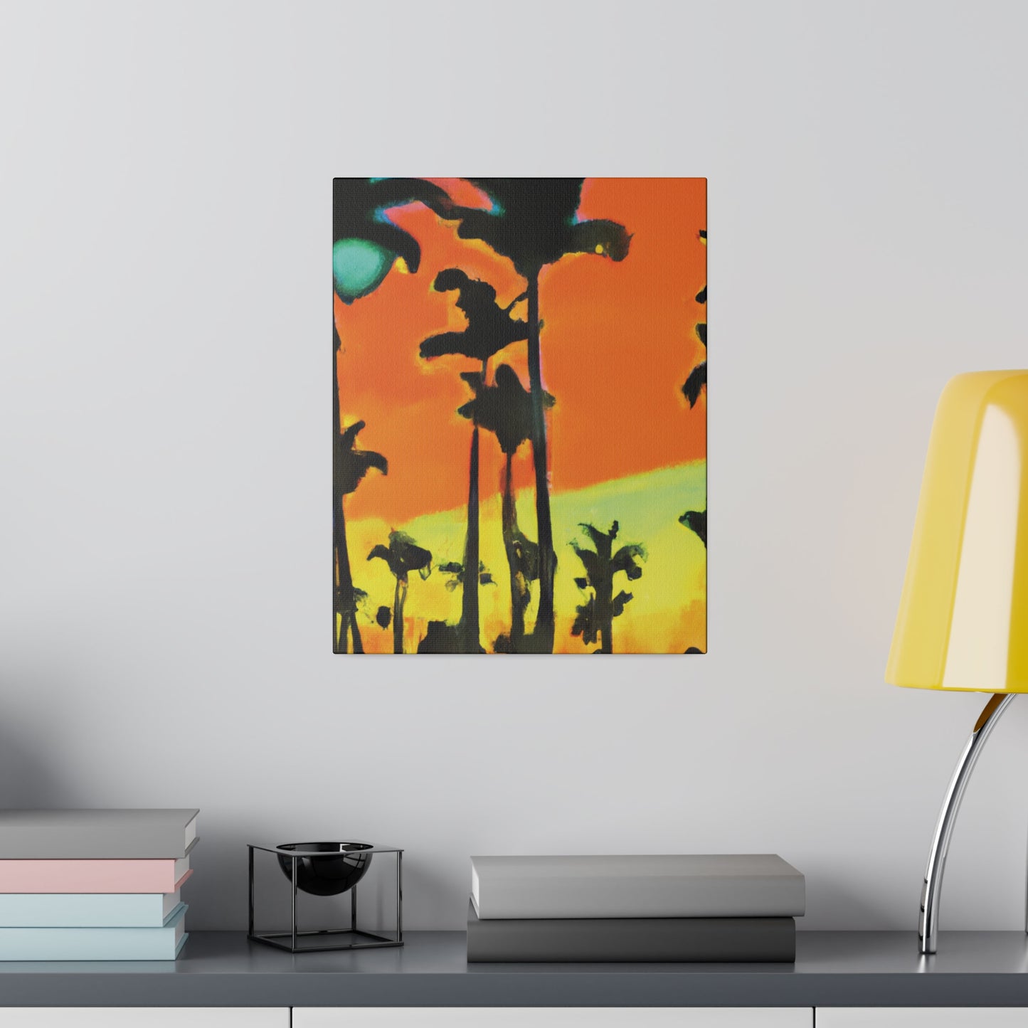 6096Q - Miami Beach Sunset Painting Print | Miami | Beach | Sunset | Poster | Home Decor | Wall Art | Canvas